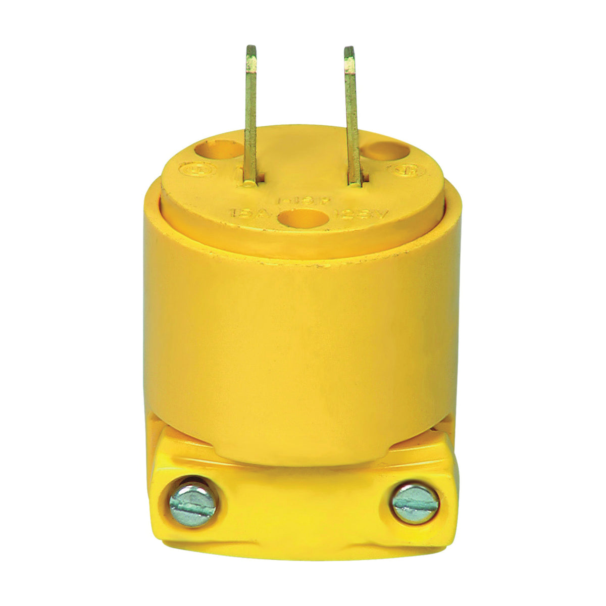 Eaton Cooper Wiring WD4862 Electrical Plug, 2 -Pole, 15 A, 125 V, NEMA: NEMA L5-15, Yellow