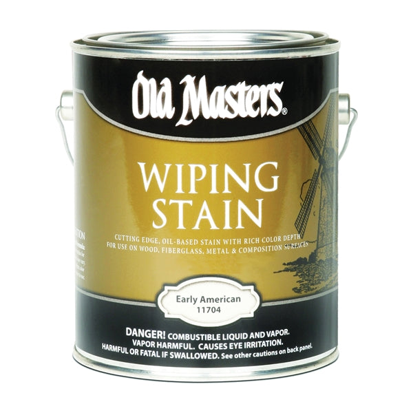 Old Masters 11701 Wiping Stain, Early American, Liquid, 1 gal, Can