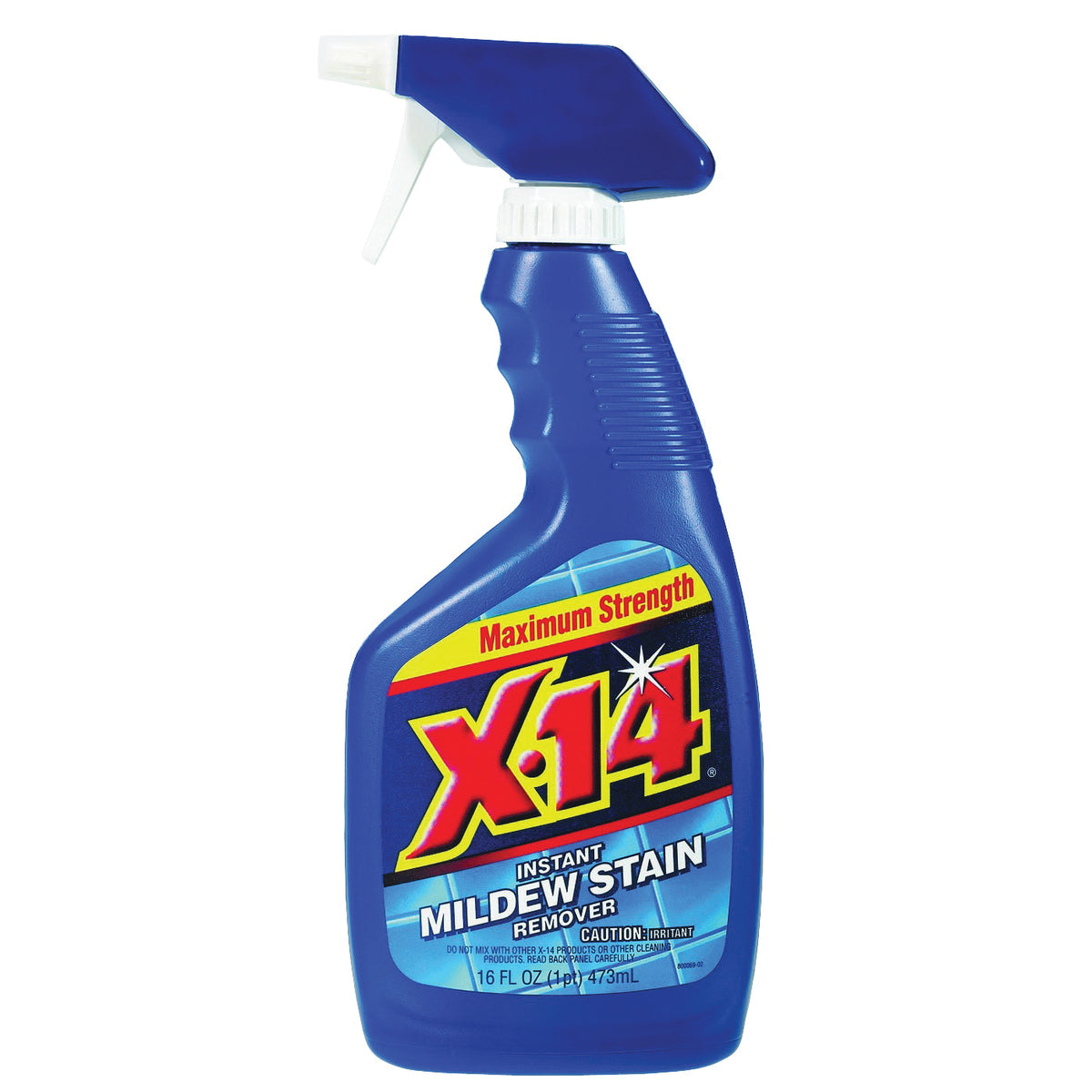 X-14 260749 Mildew Stain Remover, 16 oz, Liquid, Chlorine, Yellow