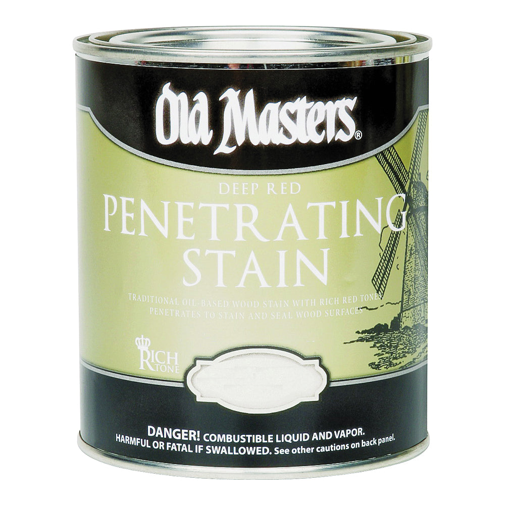 Old Masters 44316 Penetrating Stain, Rich Mahogany, Liquid, 0.5 pt