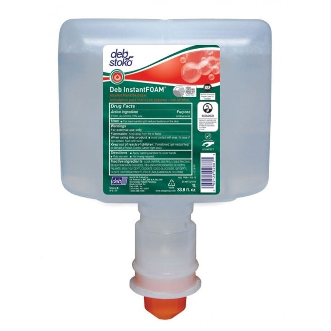 NORTH AMERICAN PAPER IFS1TF Hand Sanitizer, Liquid, Colorless, Alcohol, 1000 mL Cartridge