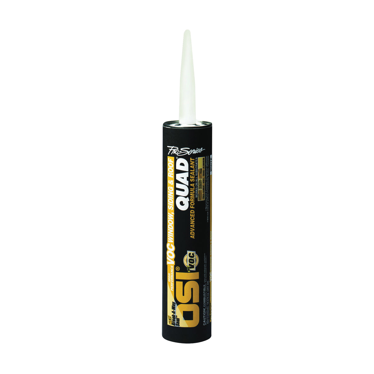 OSI 1642878 Advanced Formula Sealant, White, 7 days Curing, 20 to 100 deg F, 10 oz Cartridge