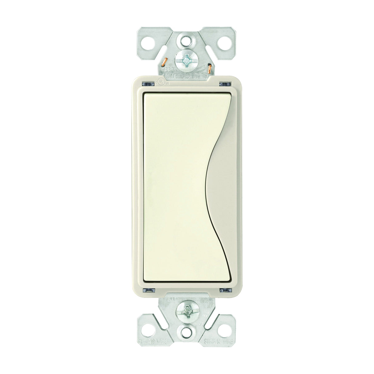 Eaton Wiring Devices Aspire 9504DS Rocker Switch, 15 A, 120/277 V, 4-Way, Push-In Terminal, Desert Sand