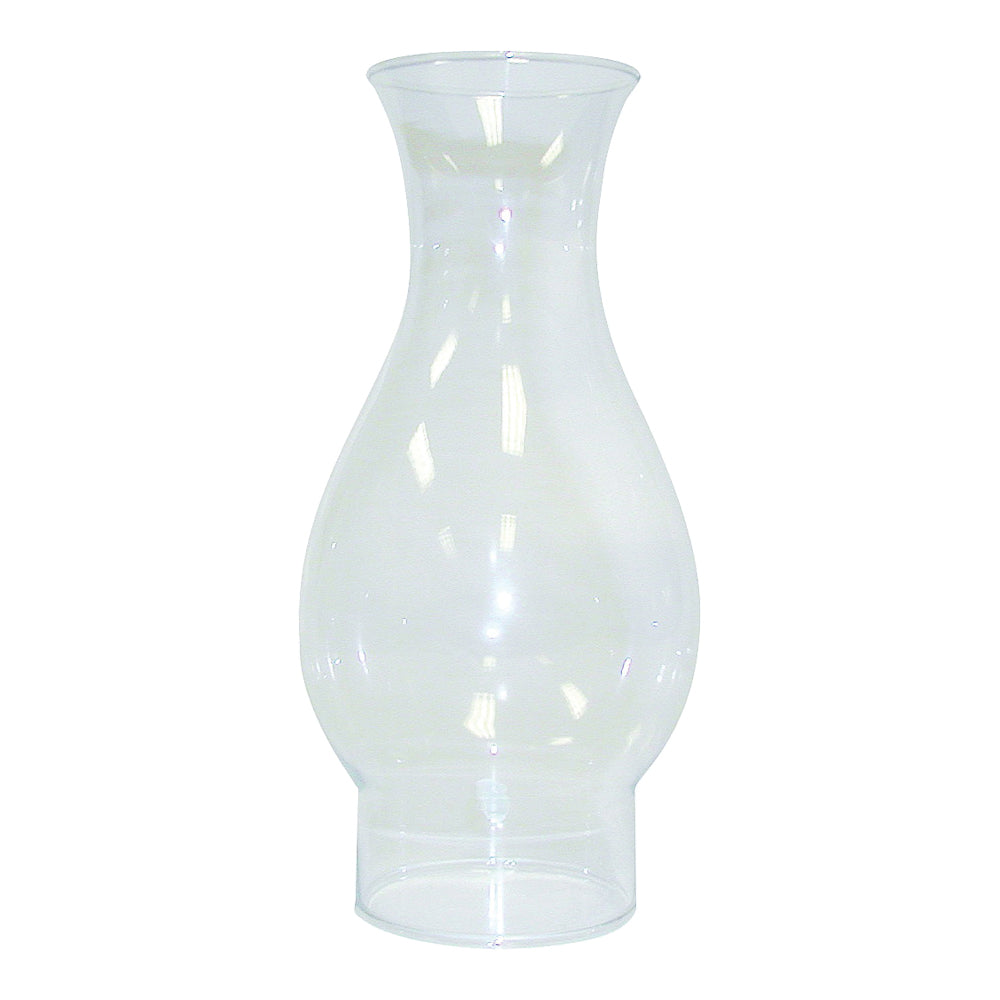 TIKI 417B Lamp Chimney, Glass, Clear, For: Classic, Ellipse Oil Lamps with 2-5/8 in Base