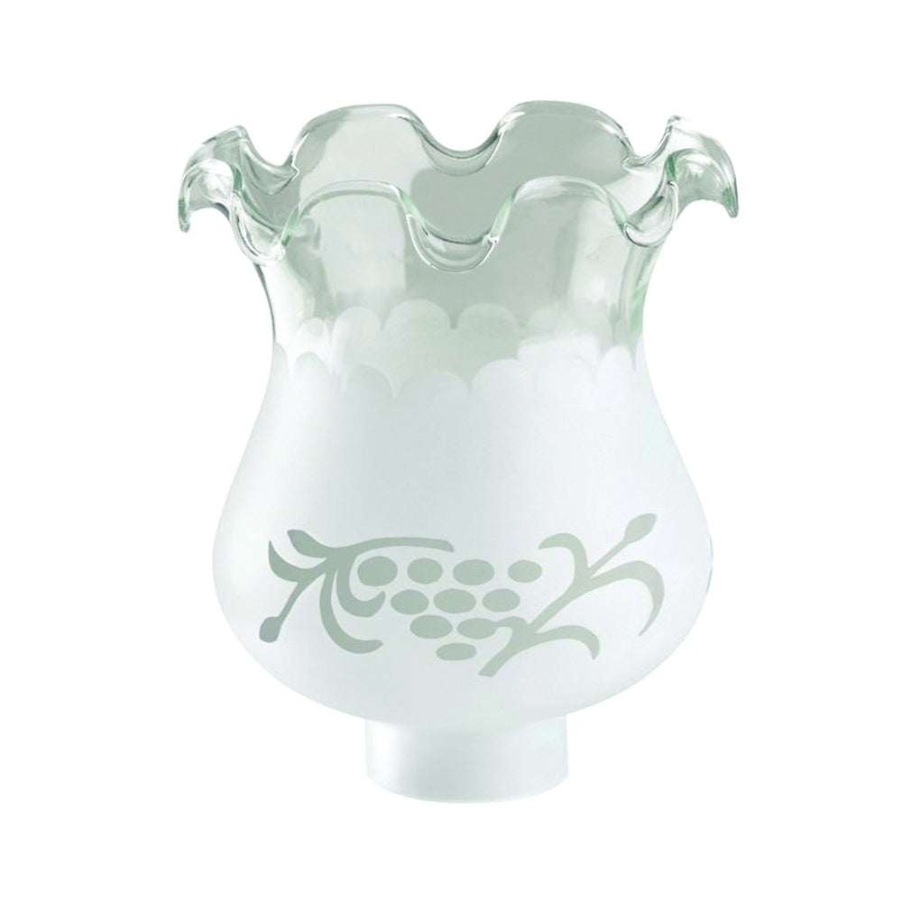 Westinghouse 8110000 Light Shade, Empire, Hourglass, Glass, Clear