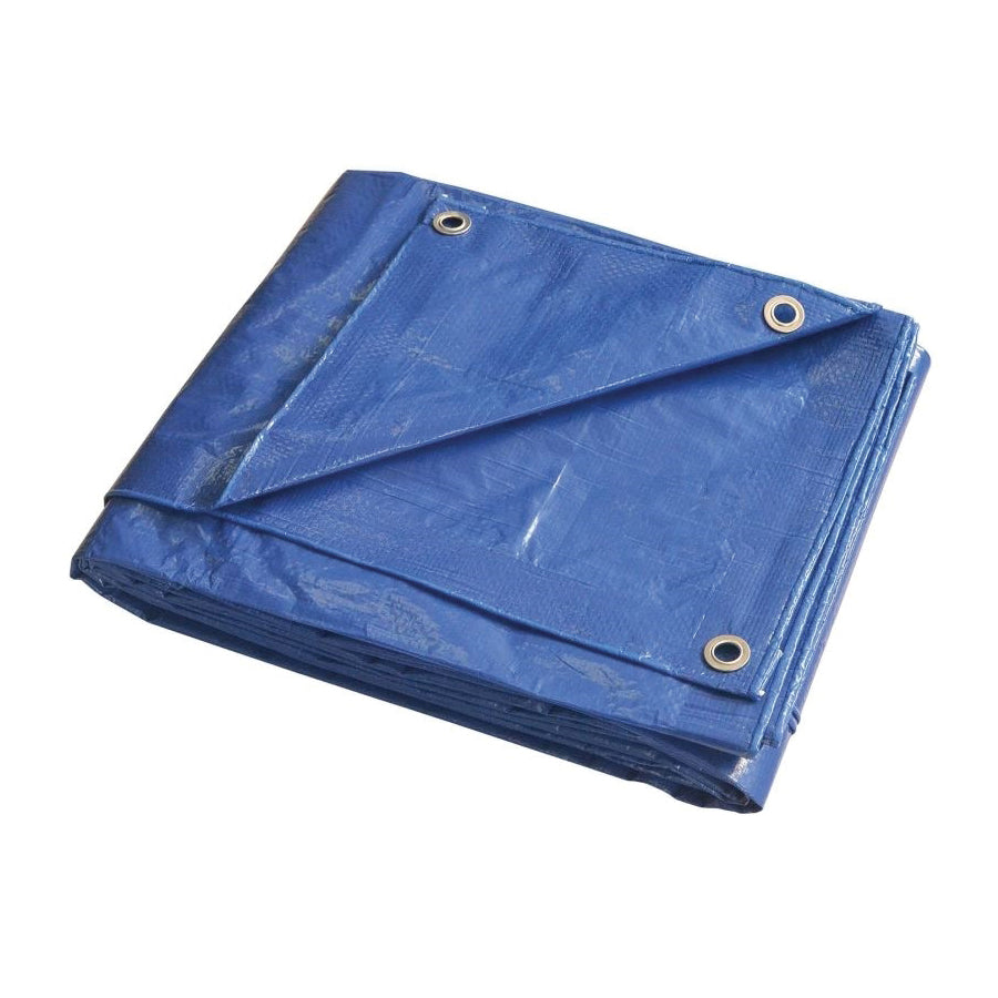 ProSource T2030BB90 Tarpaulin, 30 ft L, 20 ft W, 5 mil Thick, Polyethylene, Blue