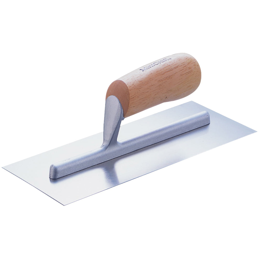 Vulcan 16216 Cement Trowel, 16 in L Blade, 4 in W Blade, Right Angle End, Ergonomic Handle, Wood Handle