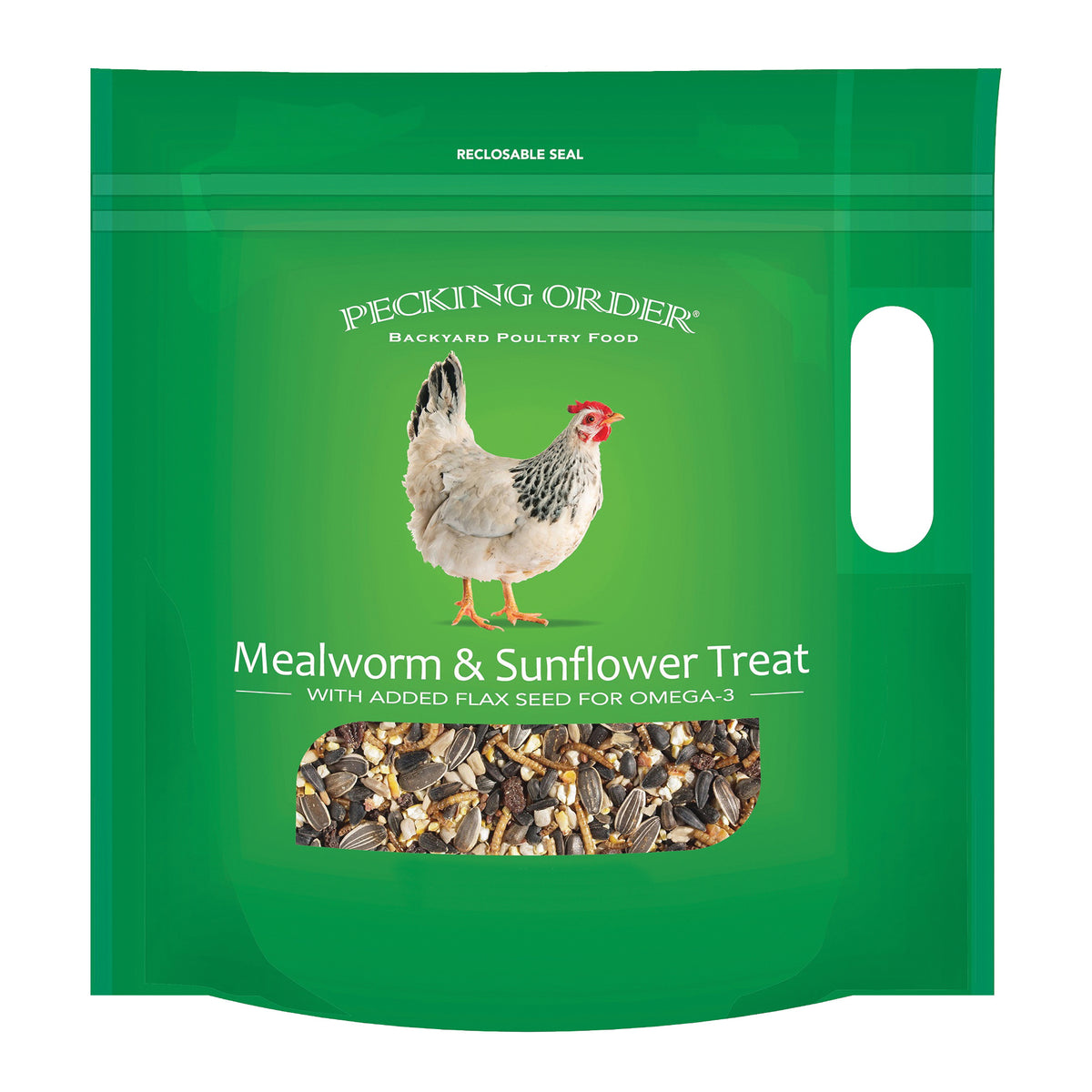 Pecking Order 009328 Mealworm/Sunflower Chicken Treat, 3 lb Bag