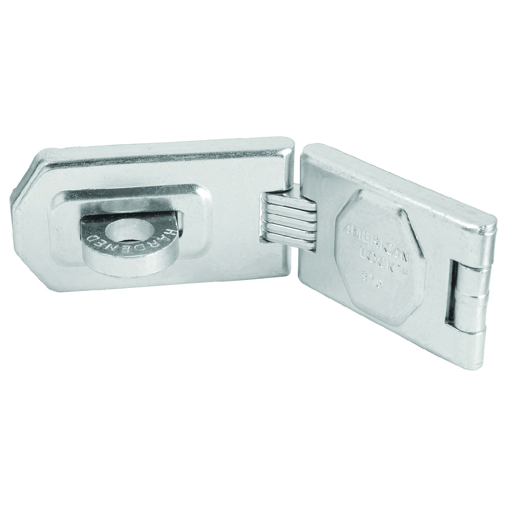 American Lock A875D Locking Hasp, 6-1/4 in L, 1-3/4 in W, Steel, Zinc, 7/16 in Dia Shackle