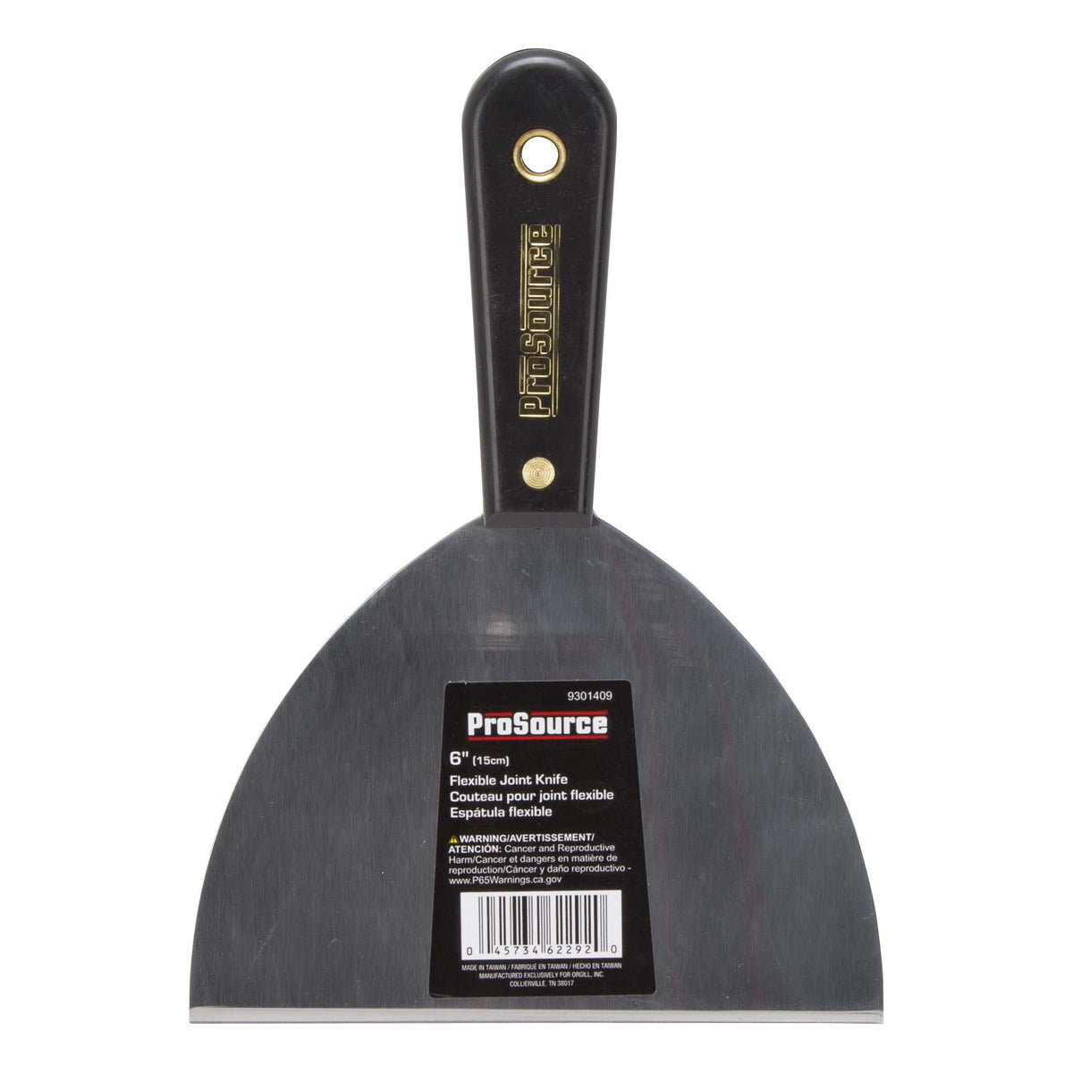 ProSource 01100-3L Joint Knife, 4-3/8 in W Blade, 6 in L Blade, HCS Blade, Full-Tang Blade, Comfort-Grip Handle