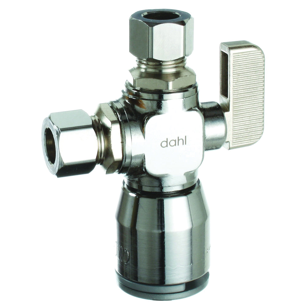 DAHL 511-QG3-31-30 Ball Valve, 1/2, 3/8 x 1/4 in Connection, Compression, Manual Actuator, Brass Body
