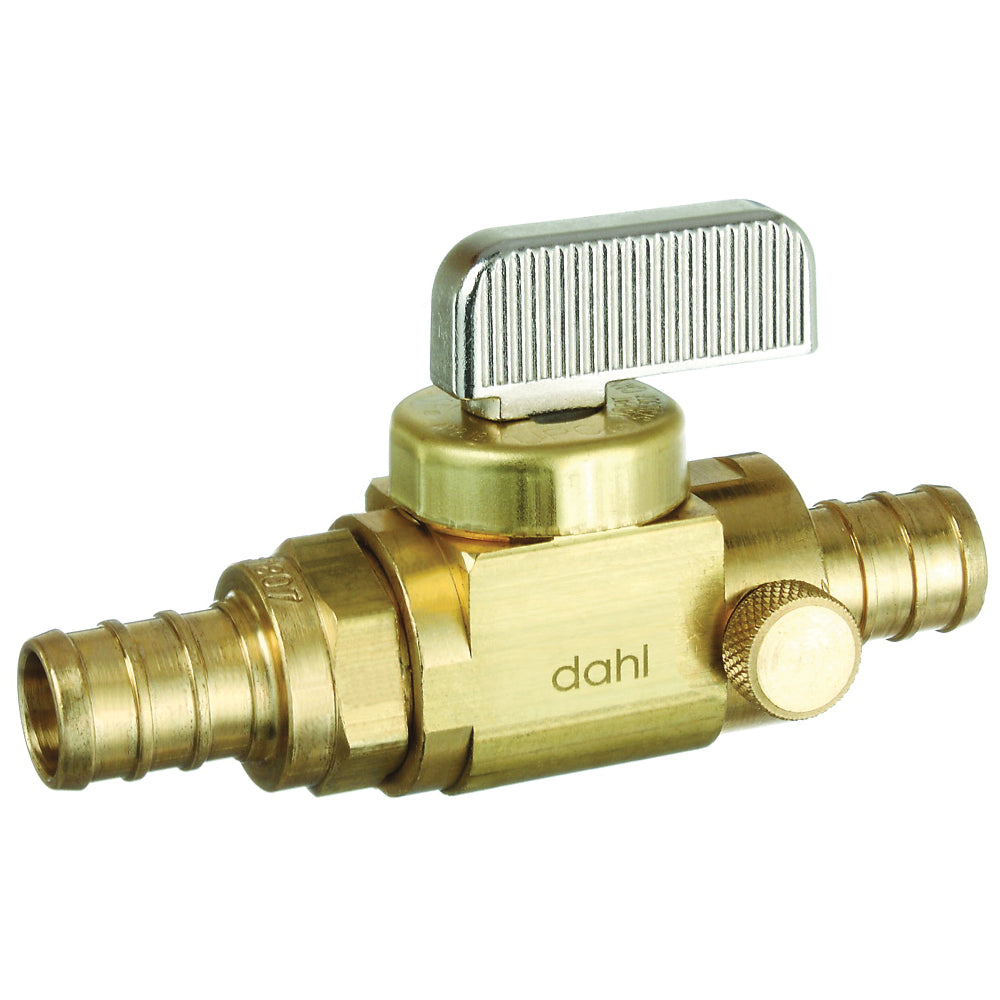 DAHL 521-PX3-PX3D-BAG Stop and Isolation Valve, 1/2 x 1/2 in Connection, Crimp, 250 psi Pressure, Manual Actuator