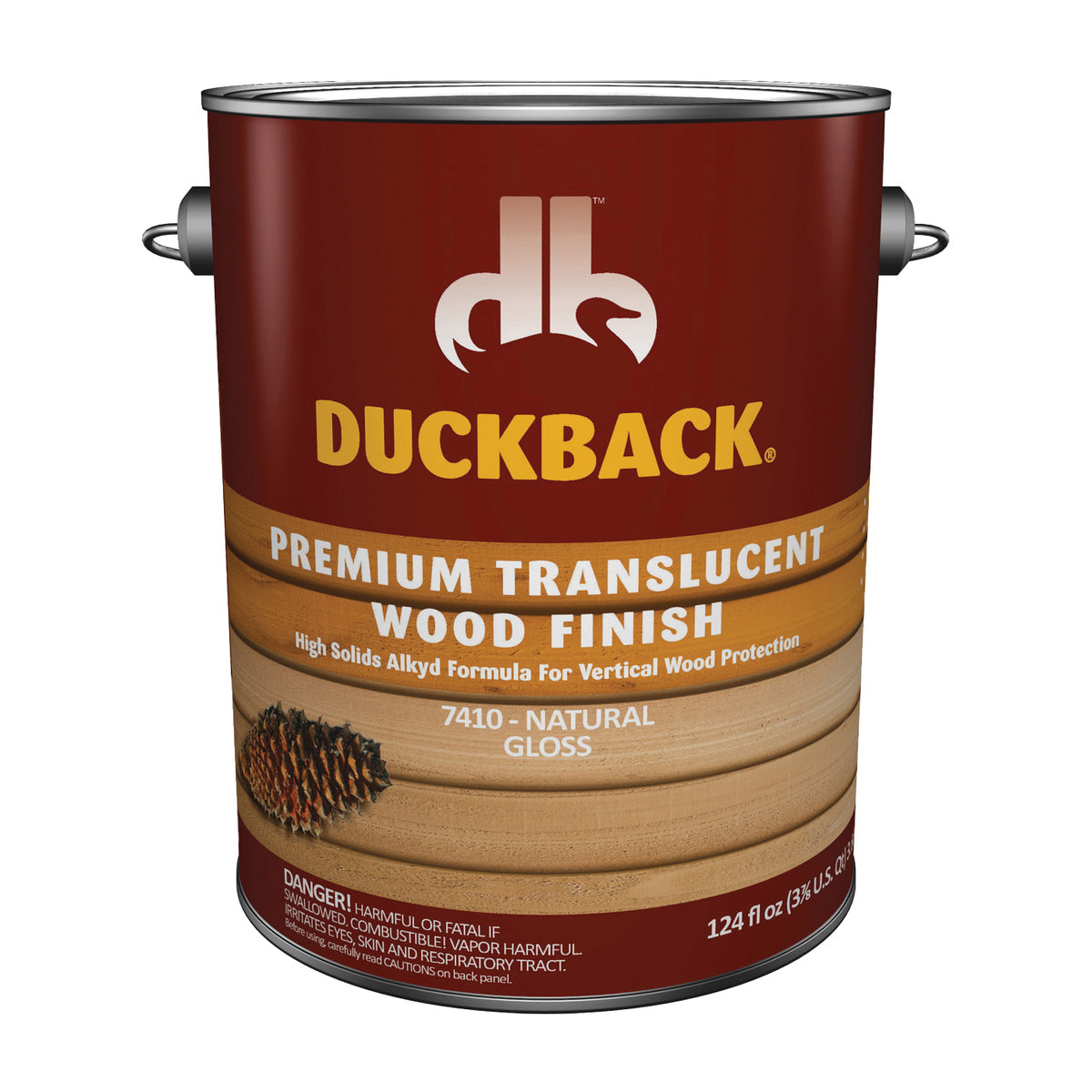 Duckback SC0074104-16 Wood Finish, Gloss, Natural, Liquid, 1 gal