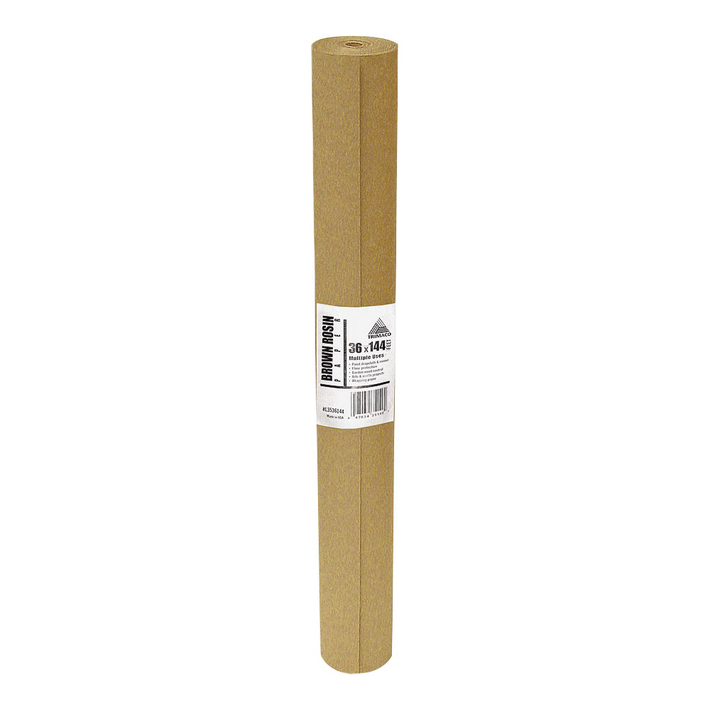 Trimaco L3536144 Floor Paper, 144 ft L, 36 in W, Paper, Brown, Floor Mounting