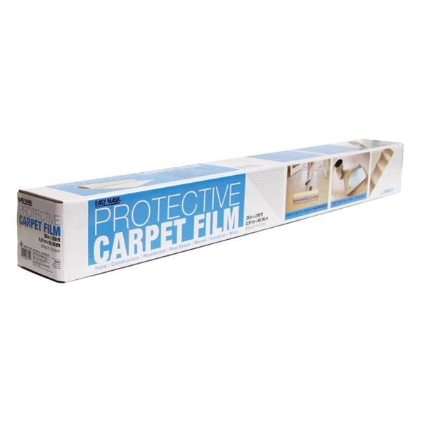 Trimaco 63620 Protective Carpet Film, 200 ft L, 36 in W, Plastic, Clear