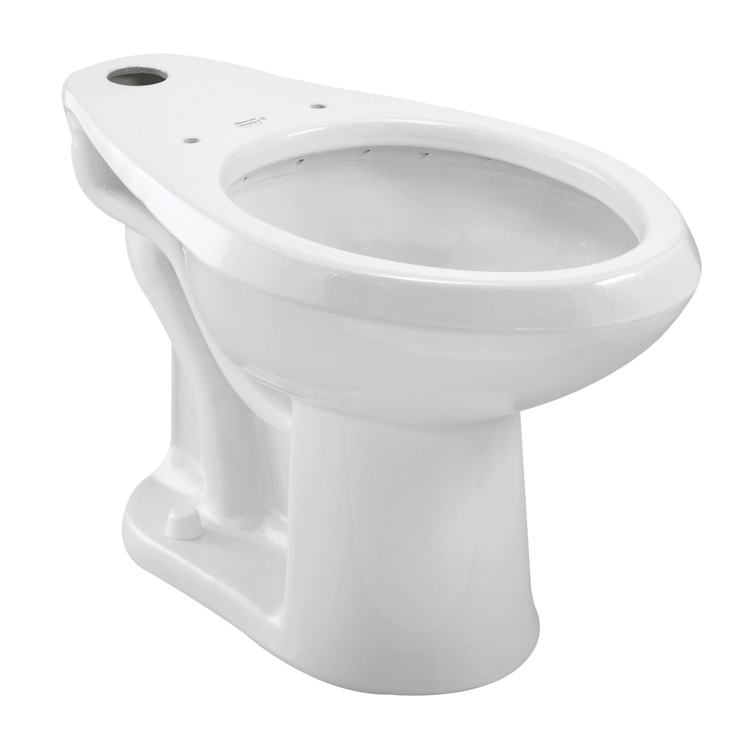 American Standard Madera 3043.001.020 ADA Toilet Bowl, Elongated, Vitreous China, White, Floor Mounting