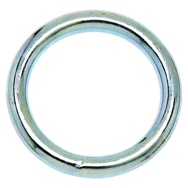 Campbell T7661152 Welded Ring, 200 lb Working Load, 2 in ID Dia Ring, #3 Chain, Steel, Nickel-Plated