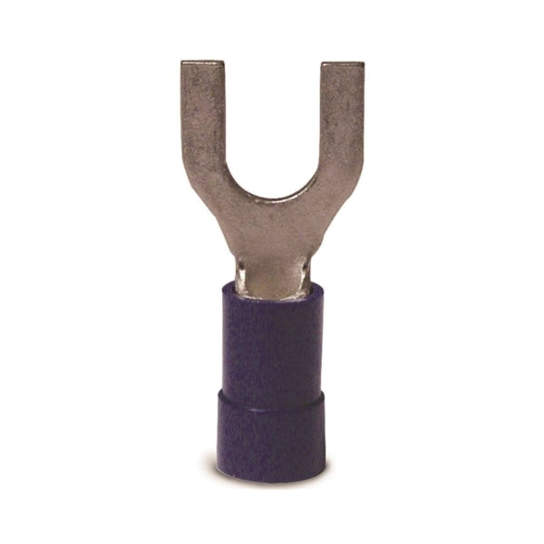 GB 10-113 Spade Terminal, 600 V, 16 to 14 AWG Wire, #4 to 6 Stud, Vinyl Insulation, Blue