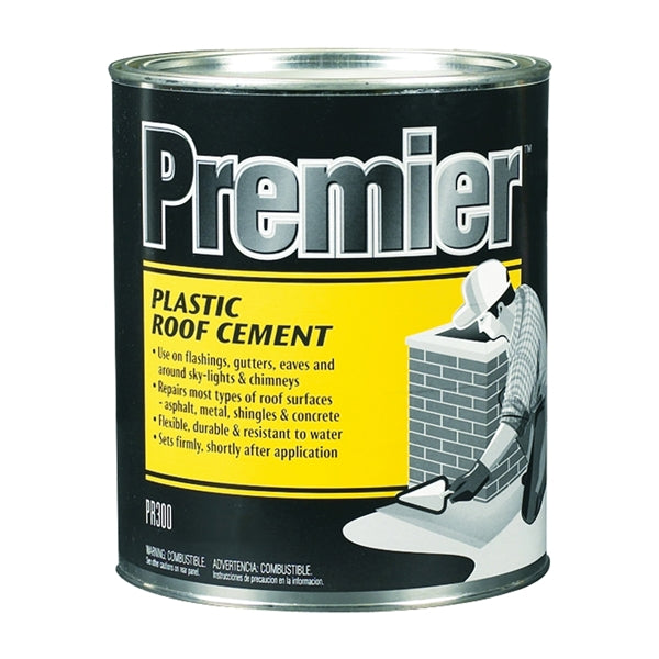 Henry PR300030 Plastic Roof Cement, Black, Liquid, Paste, 1 qt Can