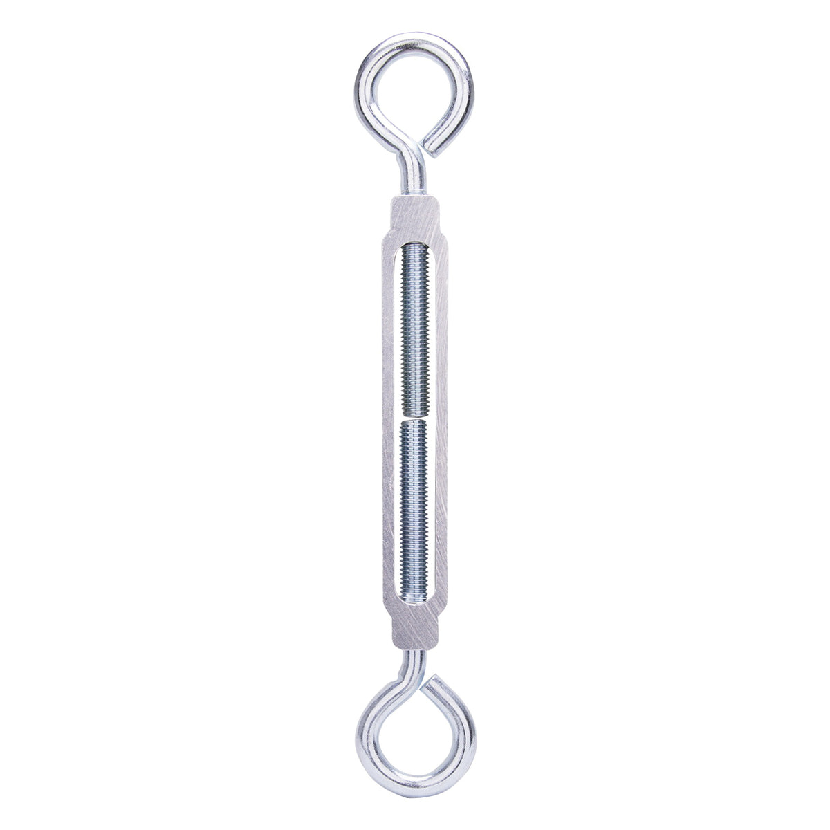 ProSource LR333 Turnbuckle, 1/2 in Thread, Eye, Eye, 17 in L Take-Up, Aluminum