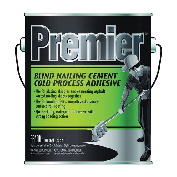 Henry PR400042 Adhesive Cement, Black, Liquid, Paste, 1 gal