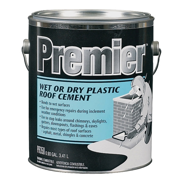 Henry PR350042 Plastic Roof Cement, Black, Paste, 0.9 gal Cartridge