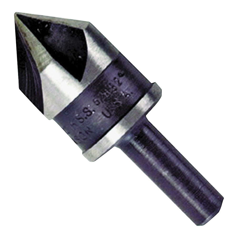 IRWIN 12412 Drill Bit, 5/8 in Dia, 1-23/32 in OAL, Countersink, 5-Flute, 1/4 in Dia Shank, Round Shank