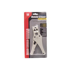 GB GMC-2000D Modular Plug Crimp Tool, 11-3/4 in OAL, Gripper Handle