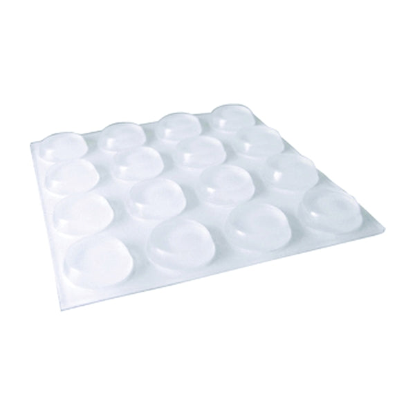 Shepherd Hardware 9967 Surface Guard Bumper Pad, 1/2 in, Round, Vinyl, Clear