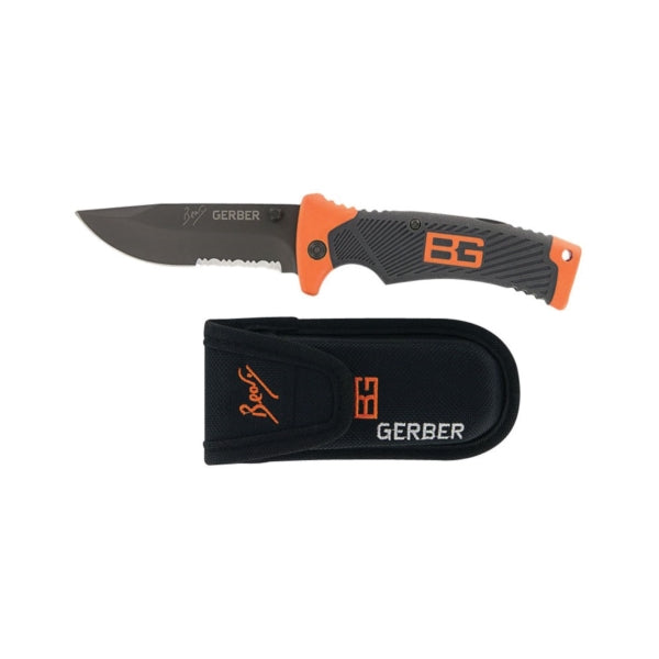 GERBER 31-000752 Sheath Knife, 3.6 in L Blade, High Carbon Stainless Steel Blade, 1-Blade, Textured Handle