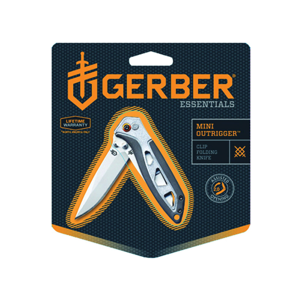 GERBER 31-001759 Folding Knife, 2-1/2 in L Blade, 7Cr17 Stainless Steel Blade, 1-Blade, Soft-Grip Handle