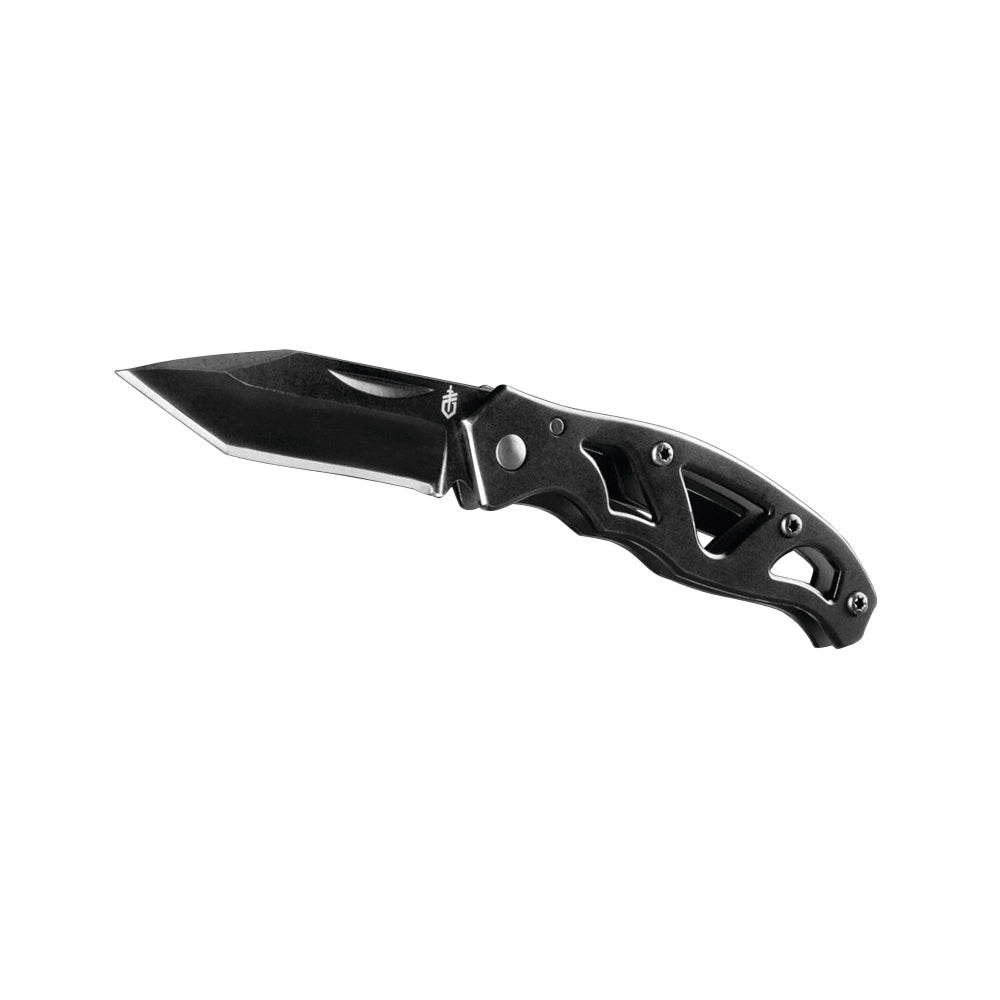 GERBER 31-001729 Folding Knife, 2.13 in L Blade, 7Cr17MoV Stainless Steel Blade, 1-Blade, Textured Handle, Black Handle