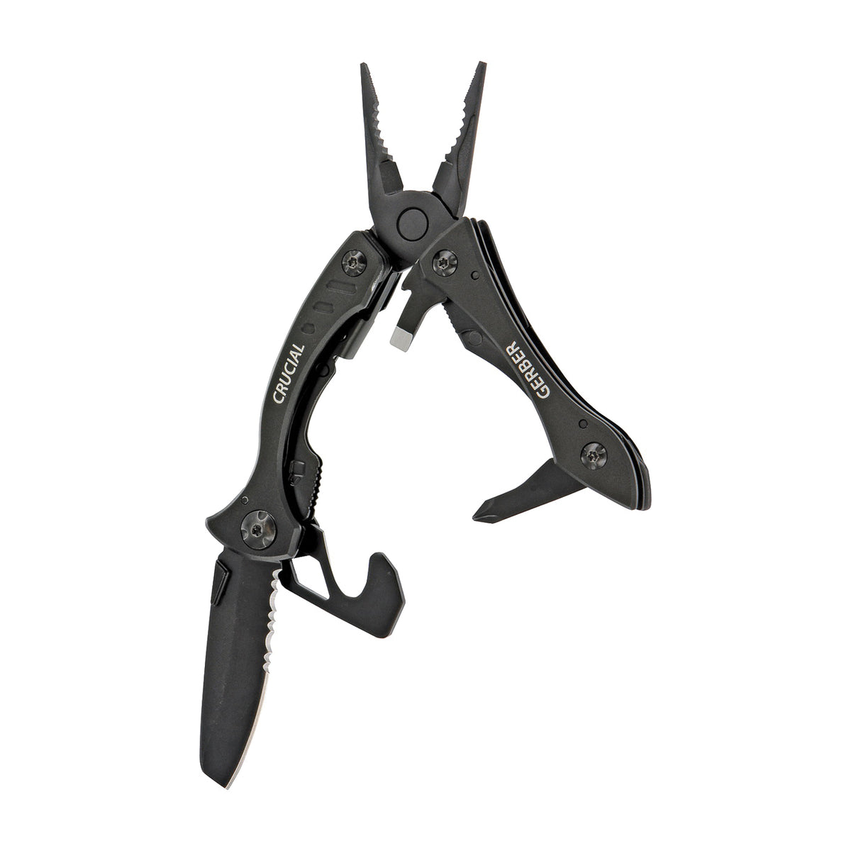 GERBER Crucial Series 31-001518 Multi-Tool, 8-Function, Curved Handle