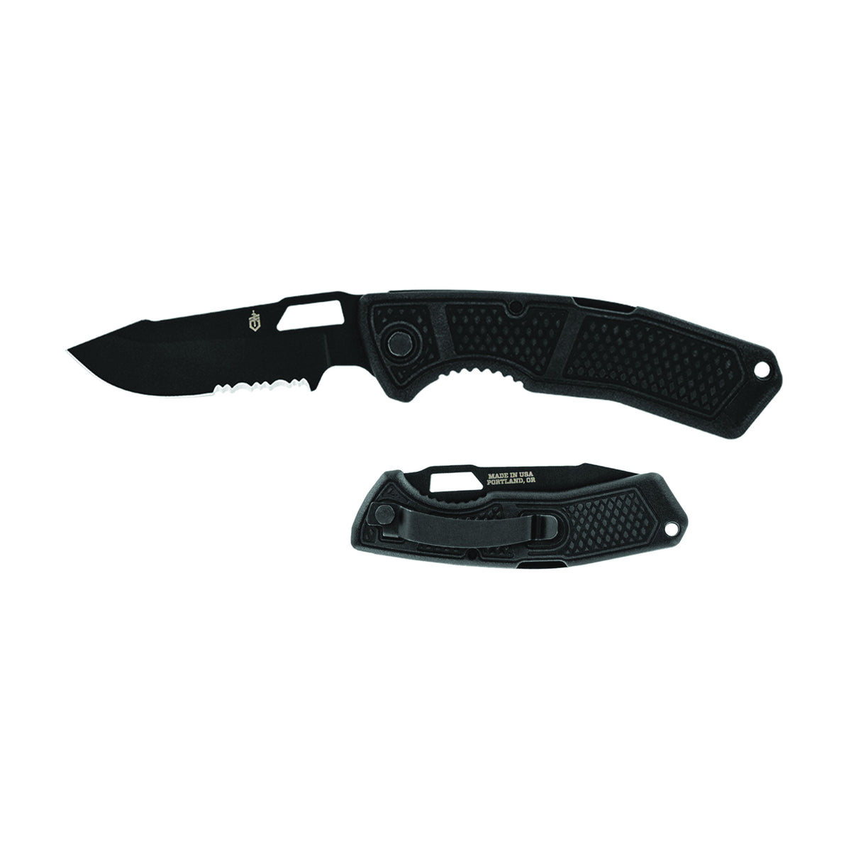 GERBER 31-002733N Folding Knife, 3.1 in L Blade, 420HC Stainless Steel Blade, Textured Handle