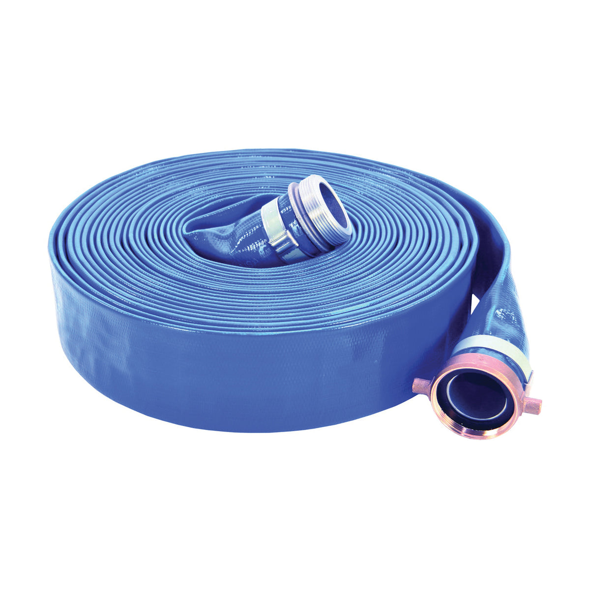 ABBOTT RUBBER 1148-2000-50-CE Water Discharge Hose, 50 ft L, Female x Male, PVC, Blue