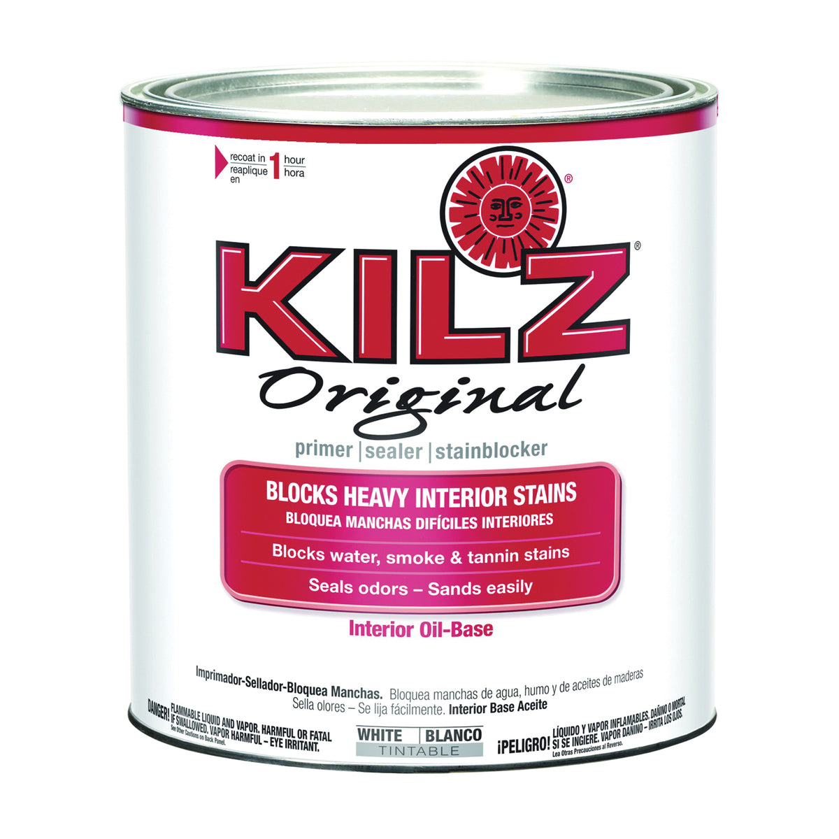 Kilz 10002 Primer Sealer, White, 1 qt