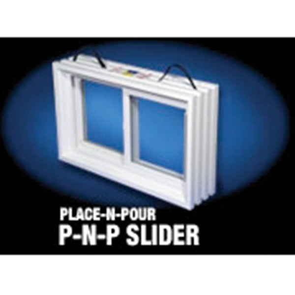 Duo-Corp 3216SLDF8 Slider Basement Window, Glass Glass/Screen, Vinyl Frame