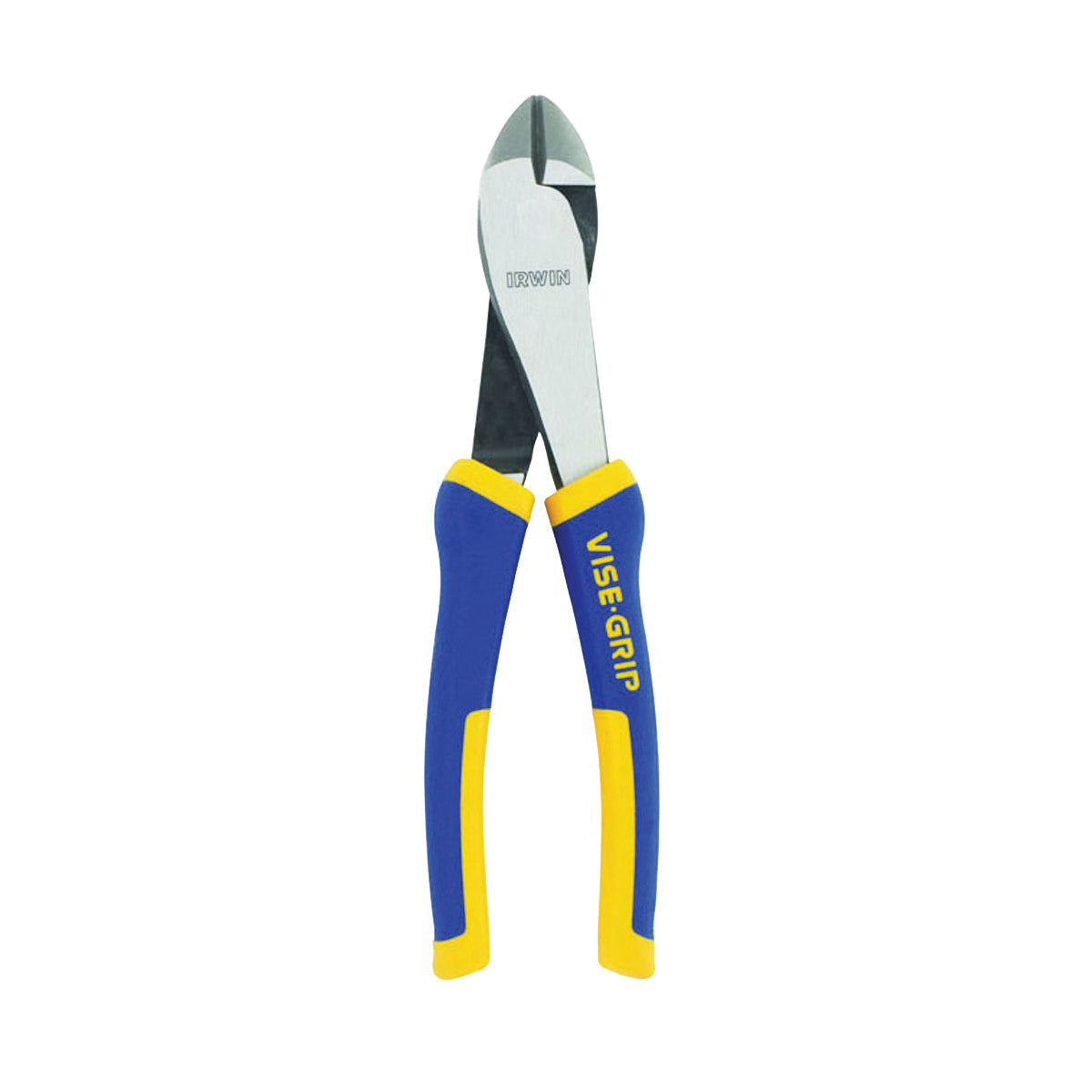 IRWIN 2078308 Diagonal Cutting Plier, 8 in OAL, 1-1/8 in Jaw Opening, Blue/Yellow Handle, Cushion-Grip Handle