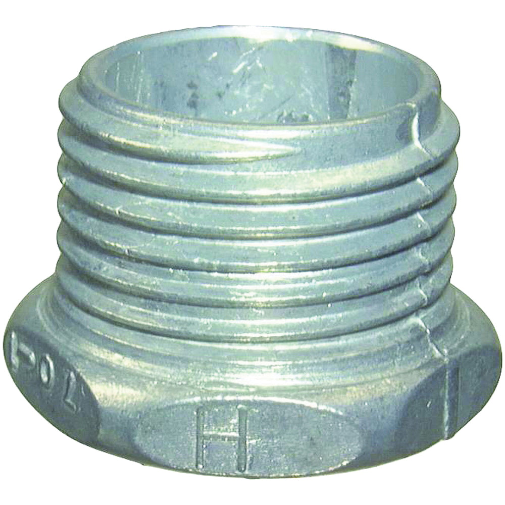 Halex 07012 Conduit Chase Nipple, Zinc