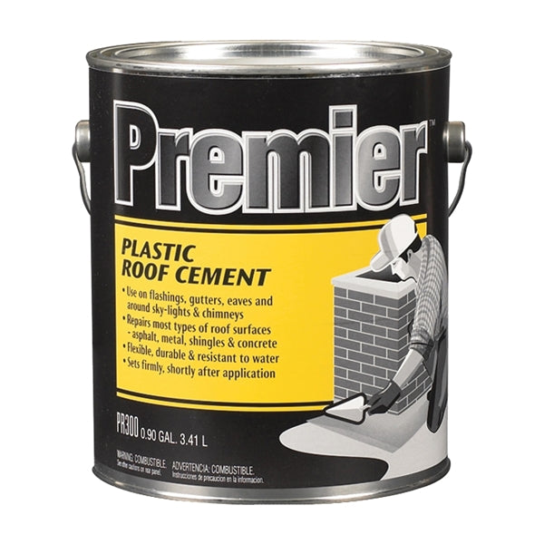 Henry PR300042 Plastic Roof Cement, Black, Liquid, Paste, 0.9 gal