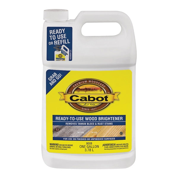 Cabot Problem-Solver 140.0008008.007 Wood Brightener, Liquid, 1 gal