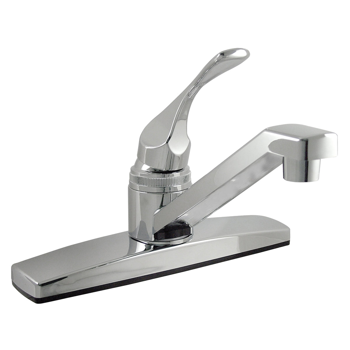 Boston Harbor PF8101A Kitchen Faucet, 1.8 gpm, 2-Faucet Hole, Plastic, Chrome Plated, Deck Mounting, Lever Handle
