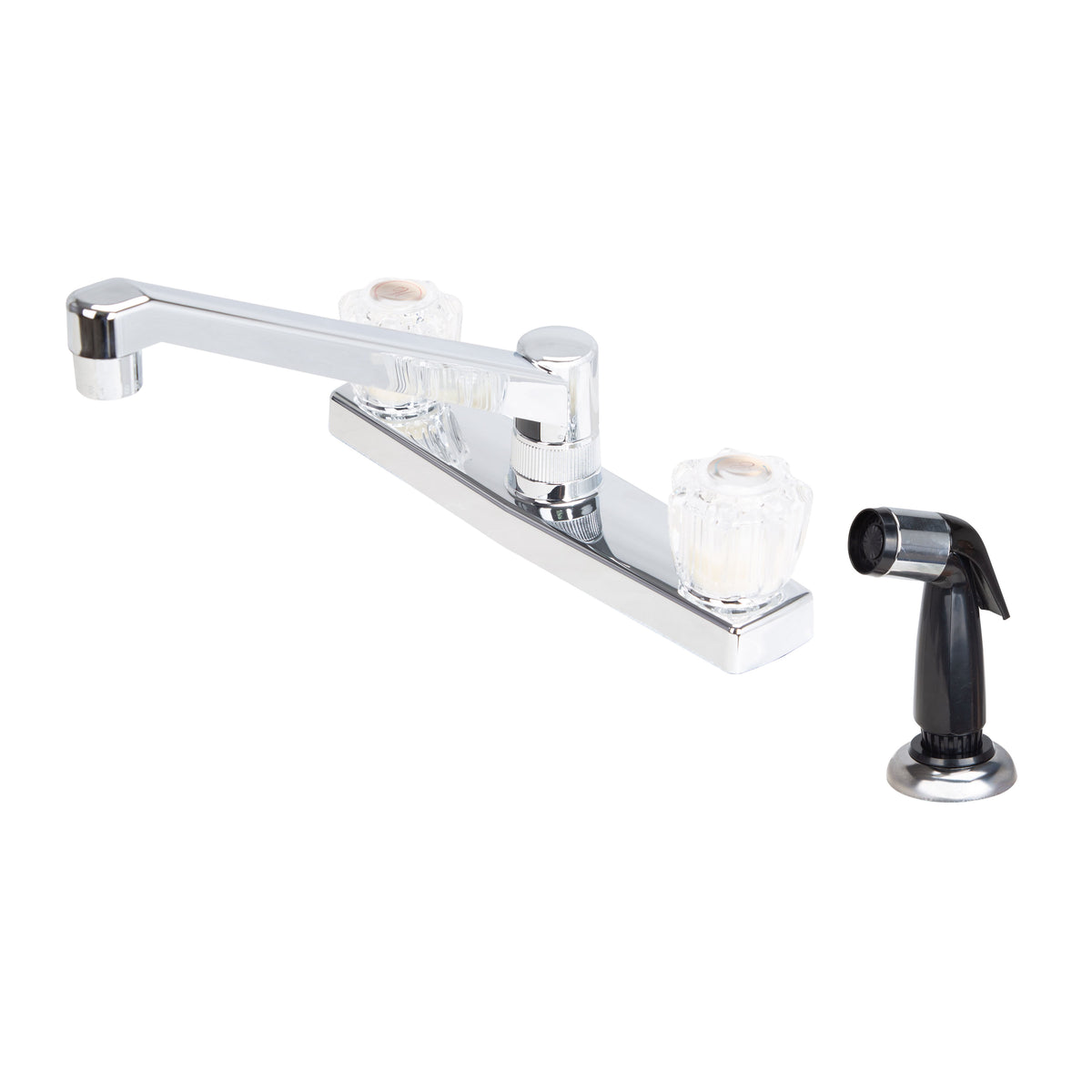 Boston Harbor PF8211A Kitchen Faucet, 1.8 gpm, 2-Faucet Handle, ABS, Chrome Plated, Knob Handle