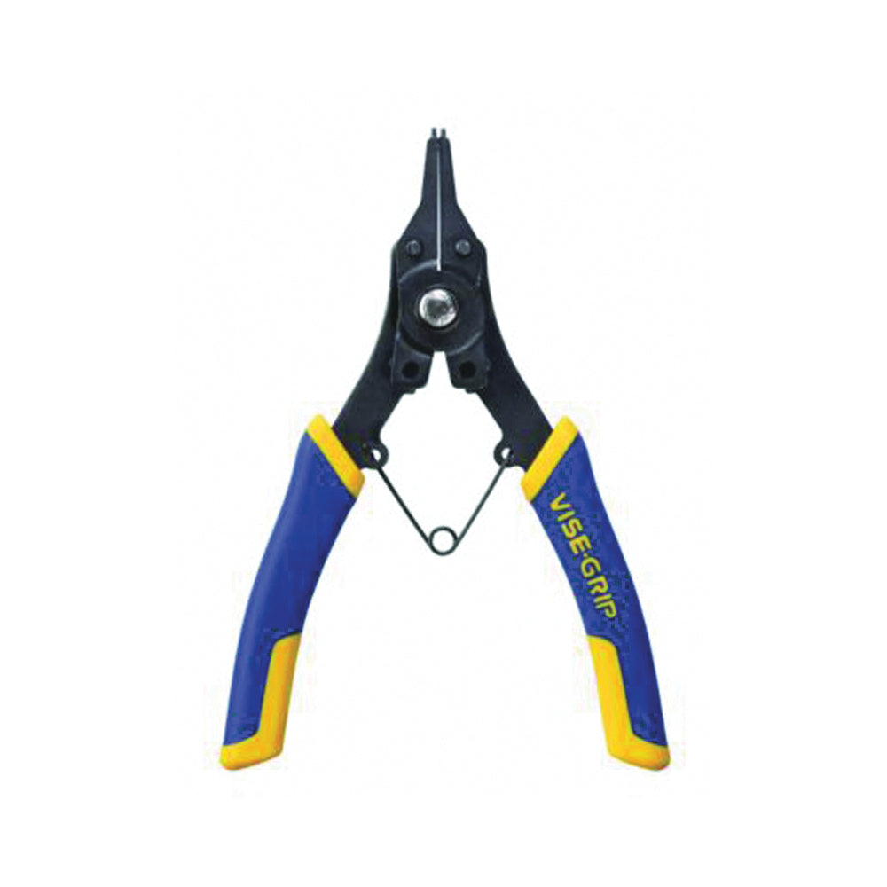 IRWIN 2078900 Snap Ring Plier, 6-1/2 in OAL, Blue/Yellow Handle, ProTouch Grip Handle