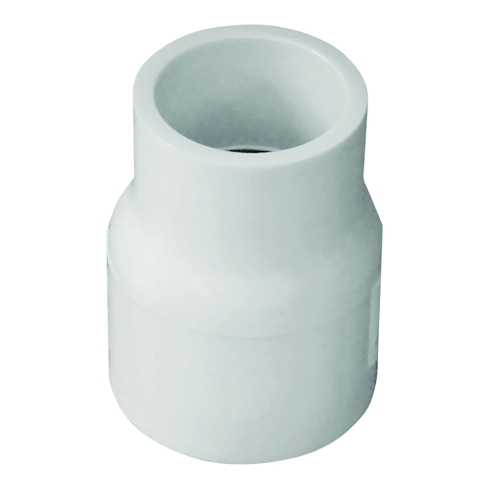 GENOVA 300 Series 30175 Pipe Reducing Coupling, 3/4 x 1/2 in, Slip Joint, White, SCH 40 Schedule, 480 psi Pressure