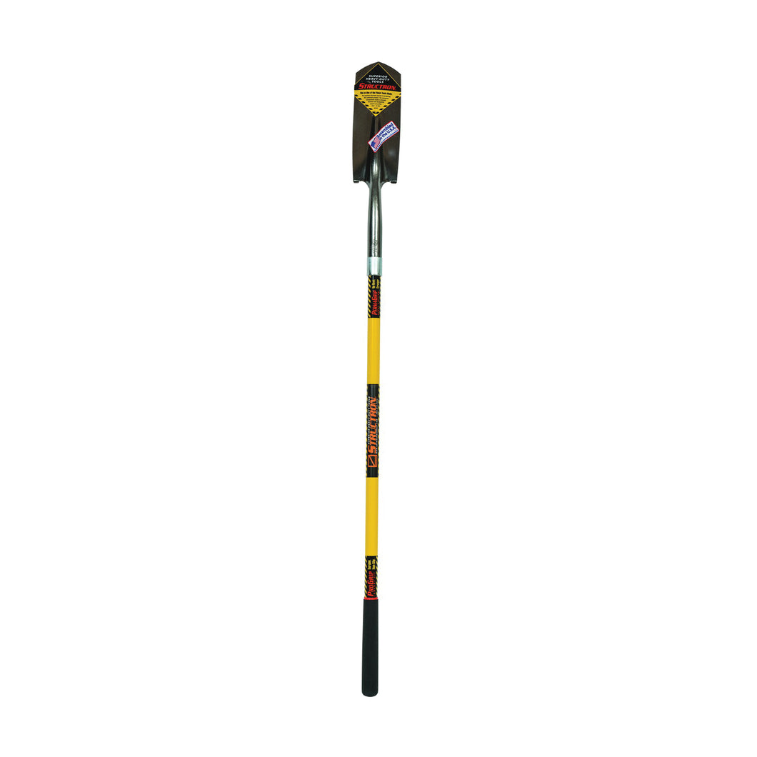 Structron S700 SpringFlex 89184 Trenching Shovel, 4 in W Blade, 14 ga Gauge, Steel Blade, Fiberglass Handle, Long Handle