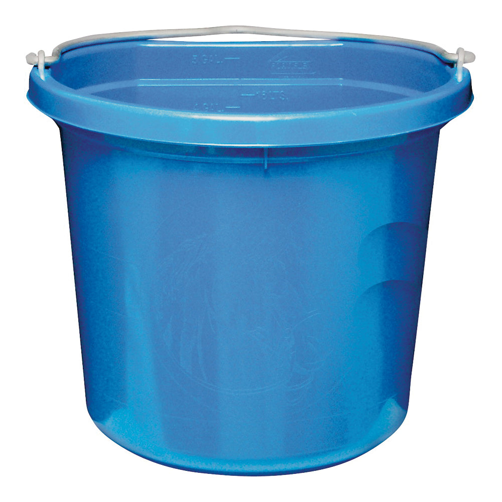 FORTEX-FORTIFLEX FB-124 FB-124BL Bucket, 24 qt Volume, Rubber/Polyethylene, Blue