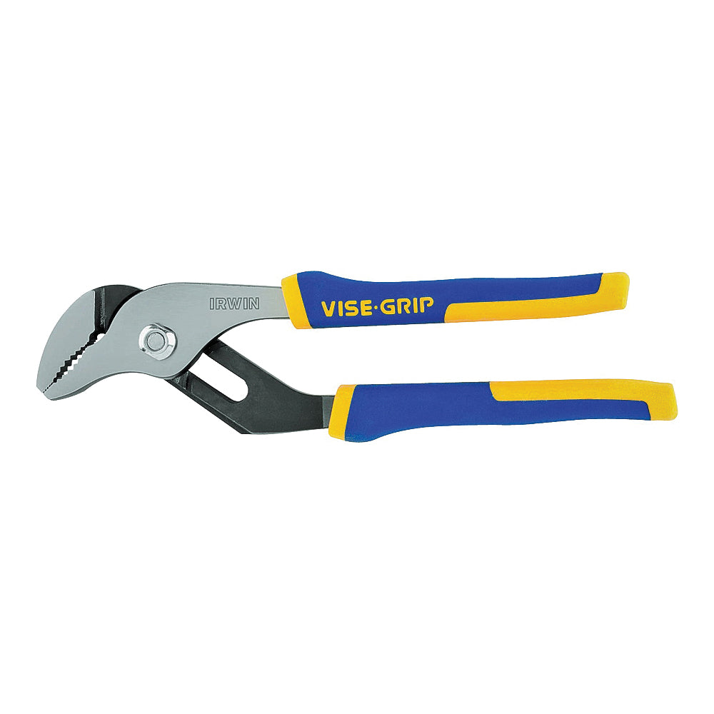 IRWIN 2078508 Groove Joint Plier, 8 in OAL, 1-1/2 in Jaw Opening, Blue/Yellow Handle, Cushion-Grip Handle
