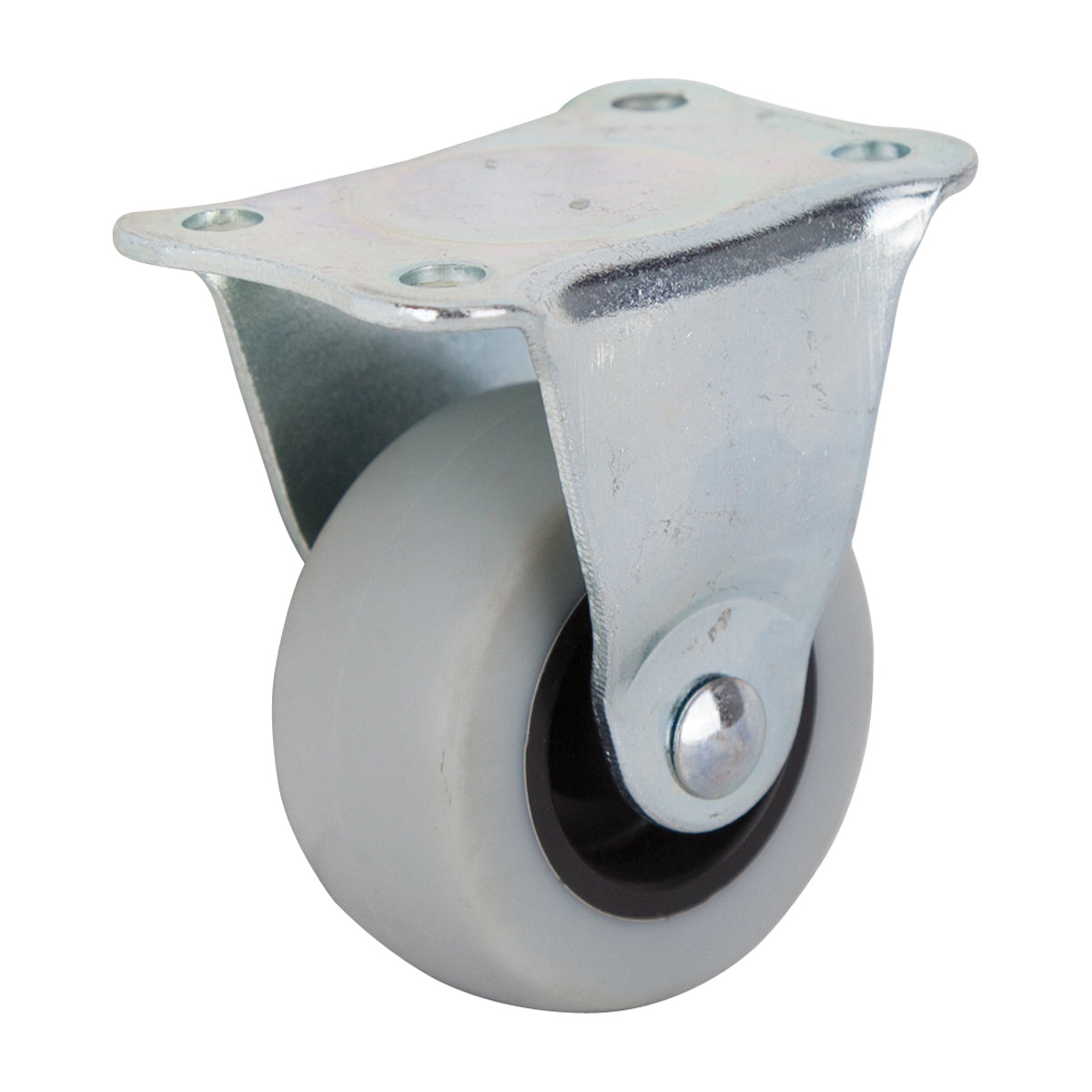 ProSource JC-N01-G Rigid Caster, 2 in Dia Wheel, 23 mm W Wheel, Thermoplastic Rubber Wheel, Gray, 105 lb