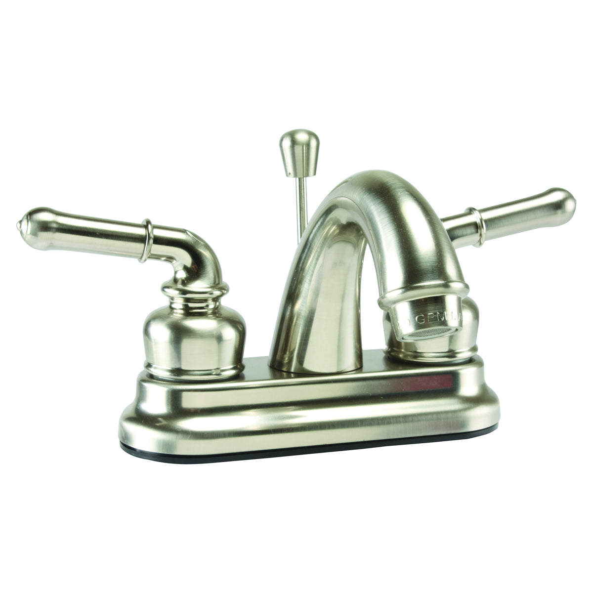 Boston Harbor JY-4233BN Lavatory Faucet, 1.5 gpm, 2-Faucet Handle, Brass, Nickel Plated, Lever Handle